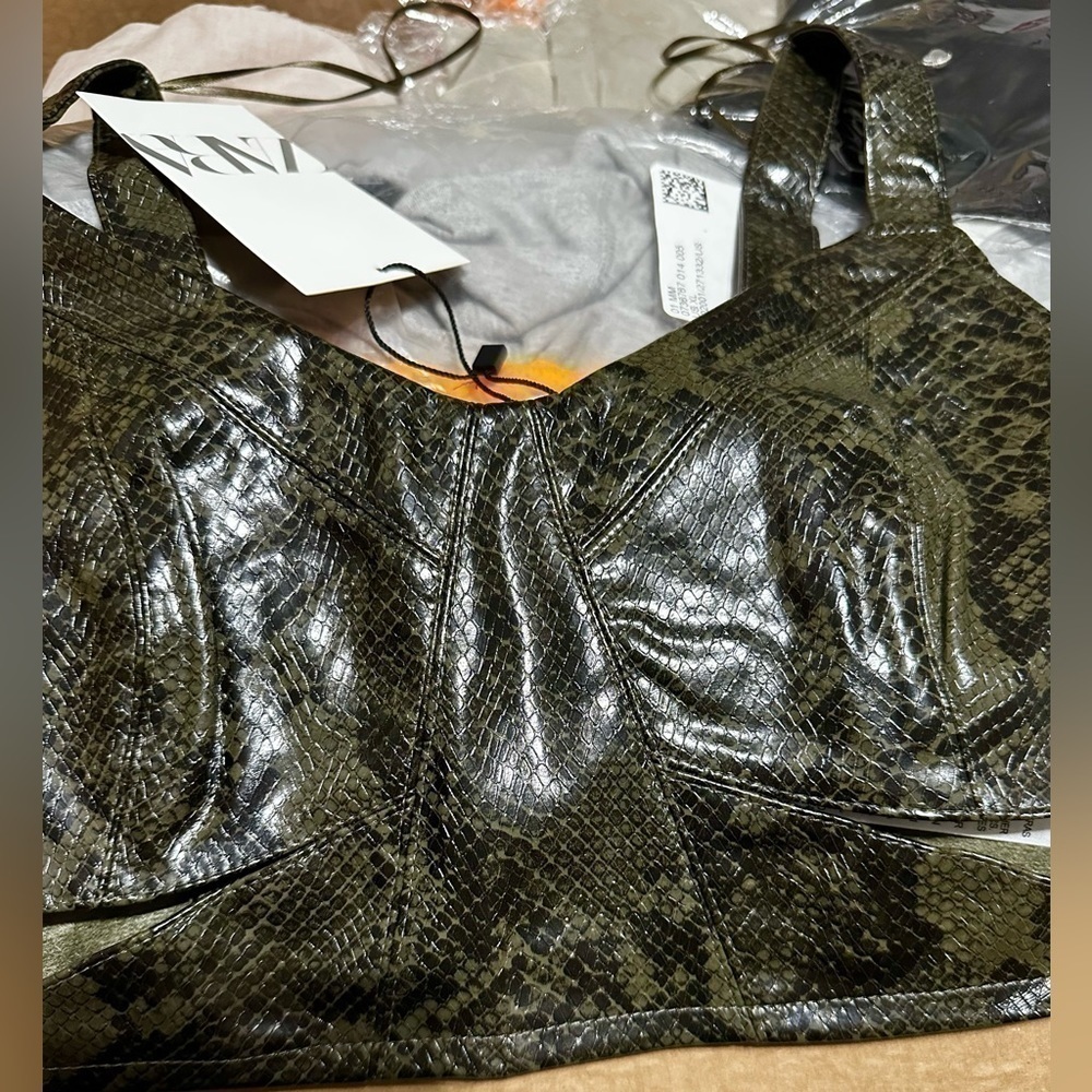 ZARA ANIMAL PRINT CUT OUT TOP 8741/277 - Picture 7 of 8